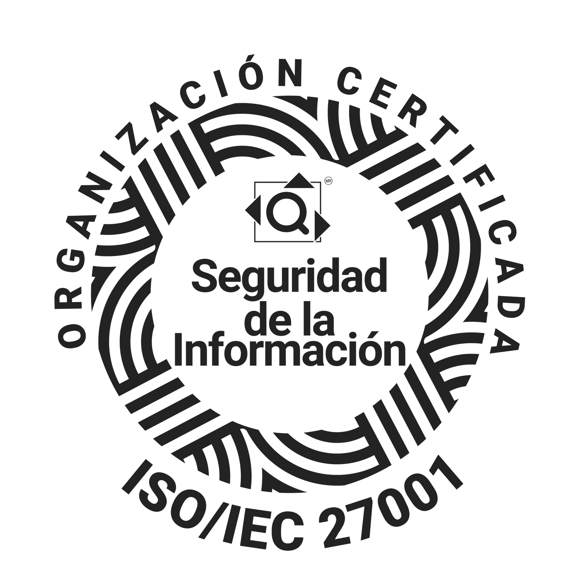 organización certificada ISO/IEC 27001