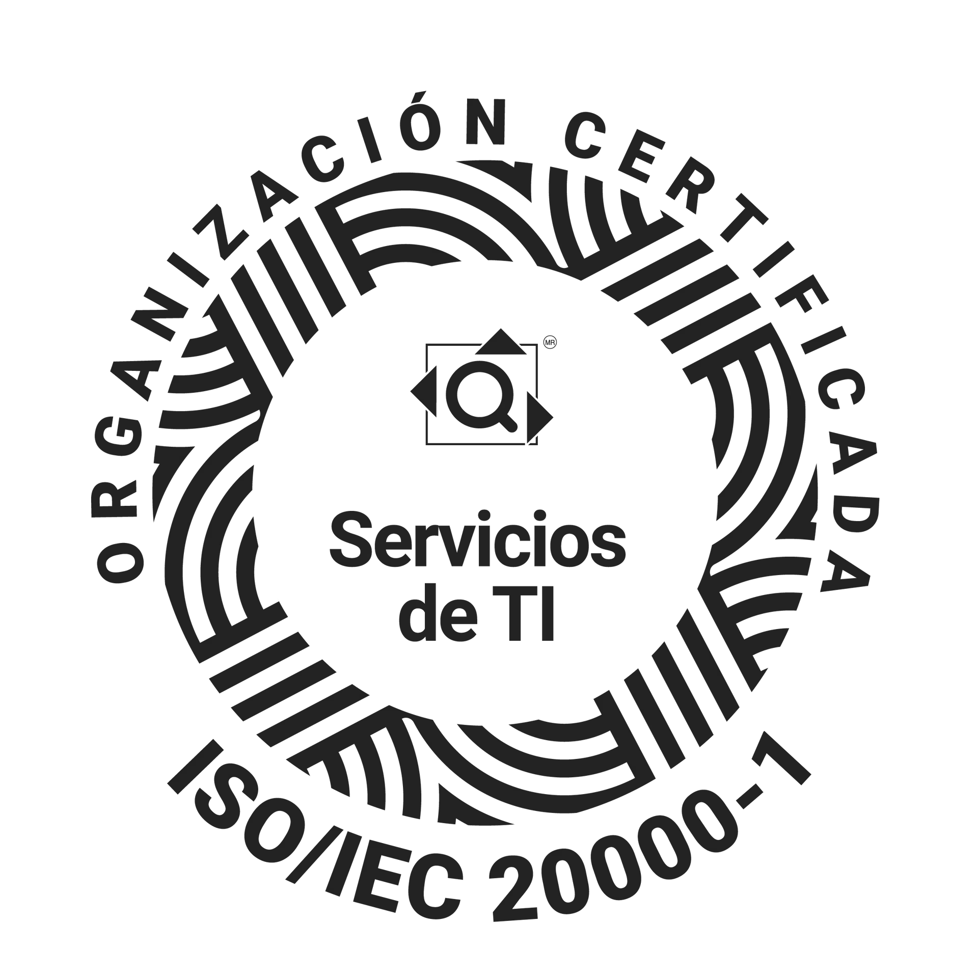 Organización Certificada ISO/IEC 20000-1